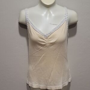 IEdesigned Cream Ruched Camisole Top